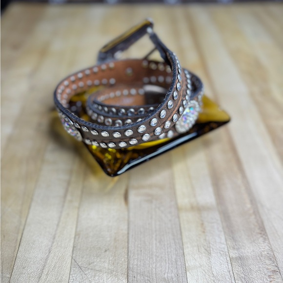 Blazin Roxx Brown Rhinestone Belt - Picture 2 of 5